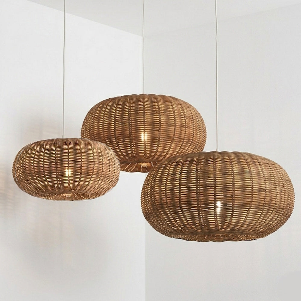 DONU Pendant Lamp 40 / ラタンランプ