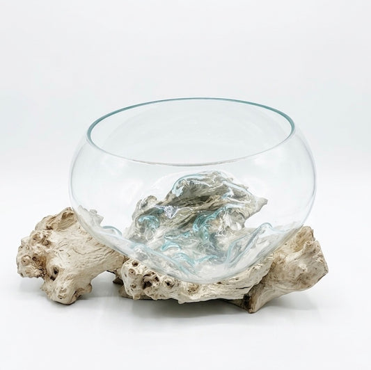 Driftwood glass bowl XL-1