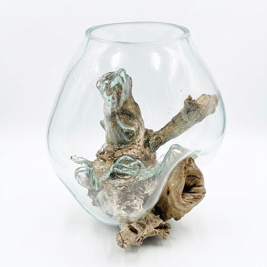 Driftwood glass base XL-2