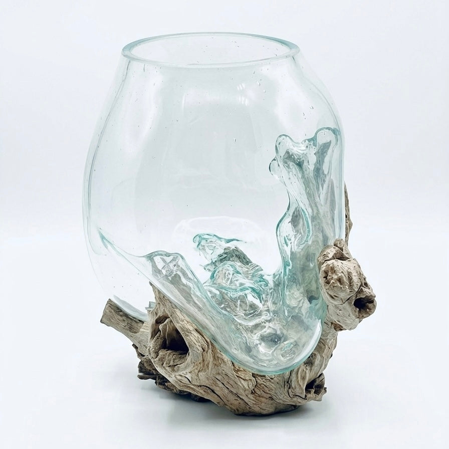 Driftwood glass base XL-2