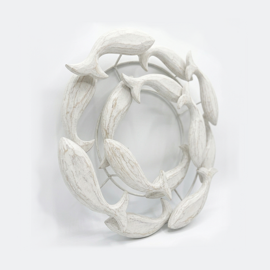 Wooden Fish Circle Wall Decoration