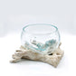 Driftwood glass bowl L-1