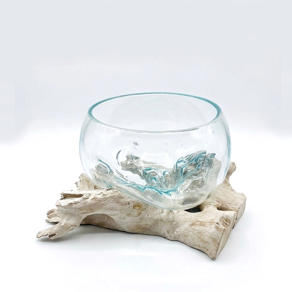 Driftwood glass bowl L-1