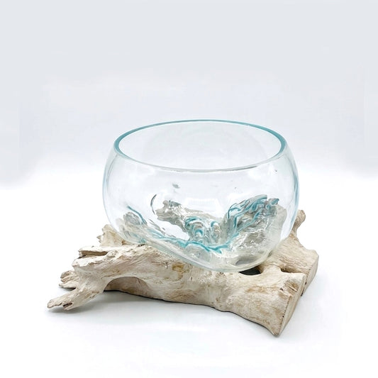 Driftwood glass bowl L-1