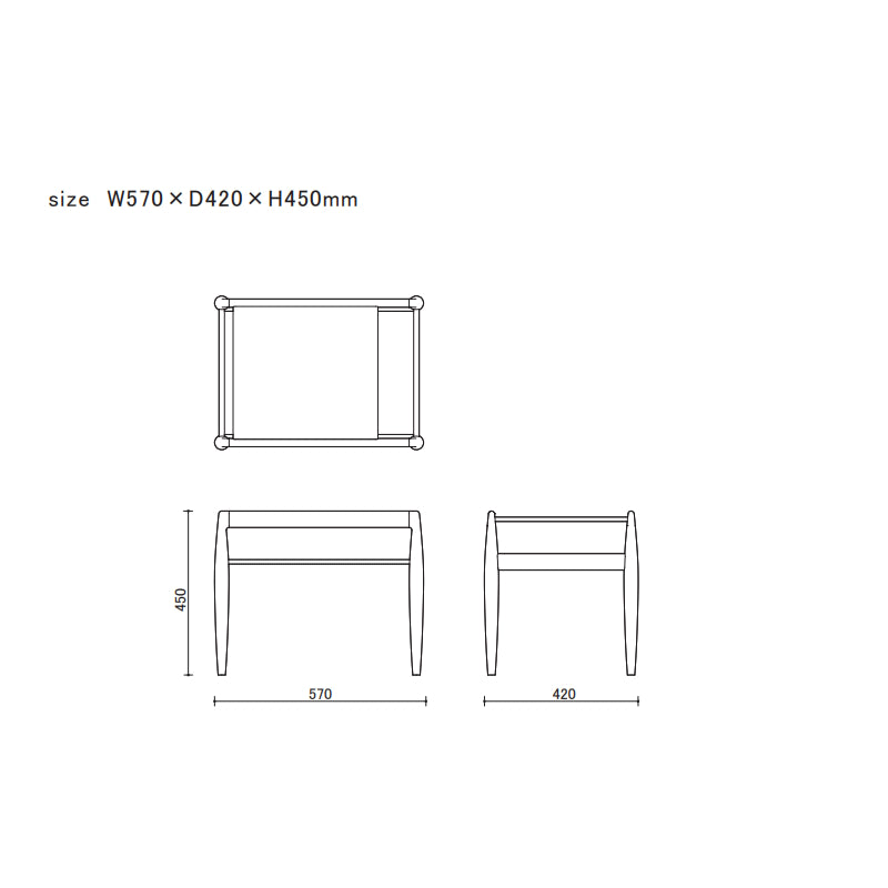 Uni-Side table［宮崎椅子製作所］