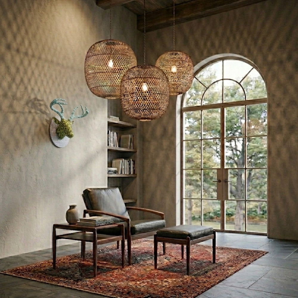 WA Pendant Lamp 60 / ラタンランプ